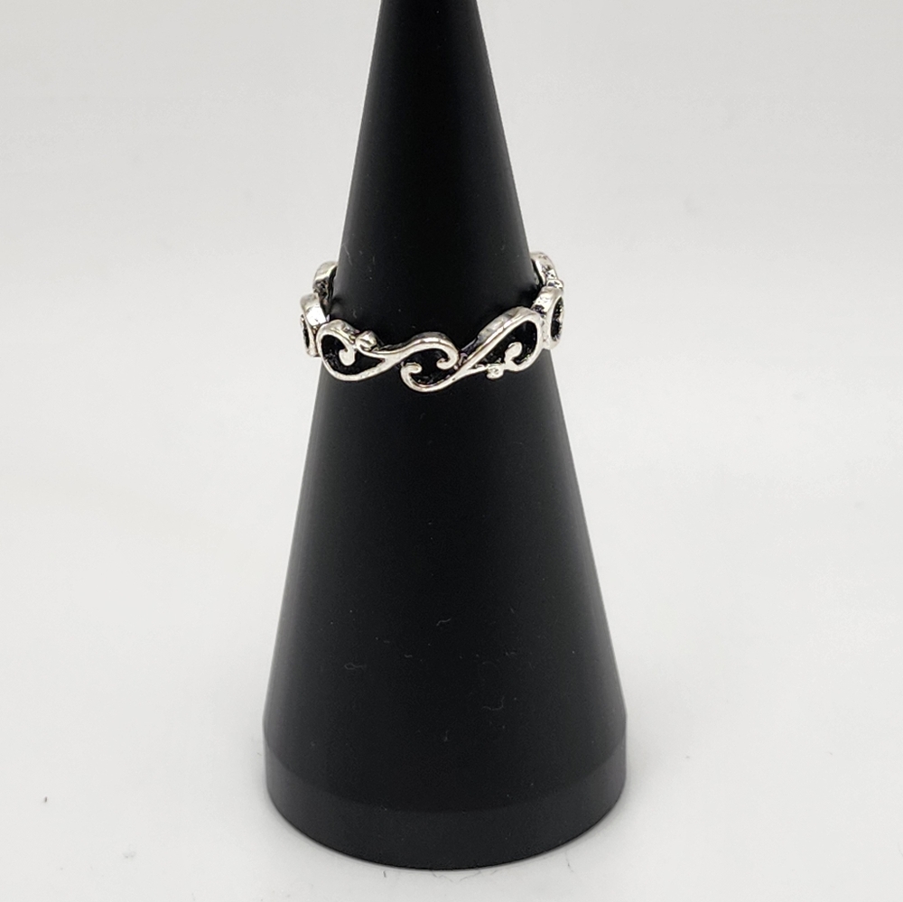 Sterling Silver Size 6.5, Stackable Loop Traditio… - image 3